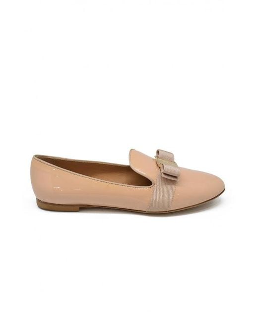 Ferragamo Natural Salvatore Scotty Loafers