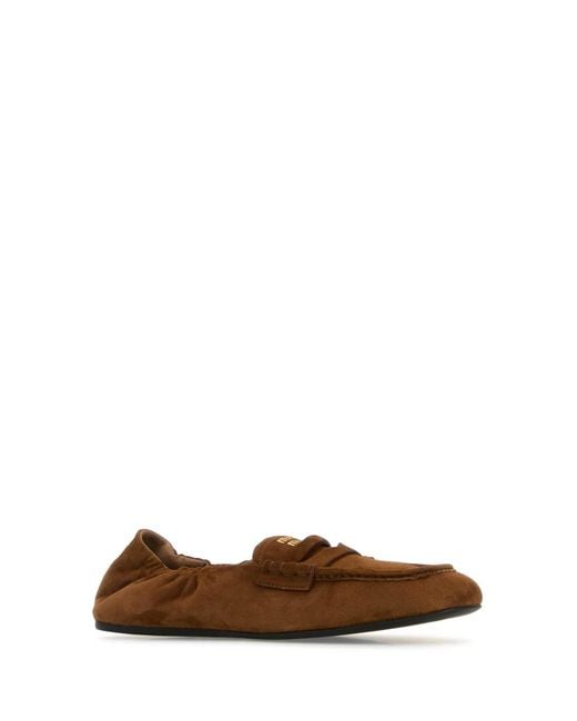 Miu Miu Brown Moccasters