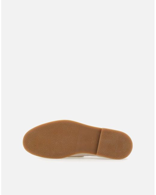 Mandards en daim en daim beige Eleventy pour homme en coloris White