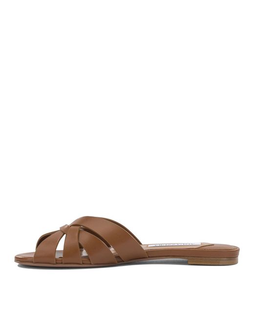 Aquazzura Brown "Copacabana" Slide