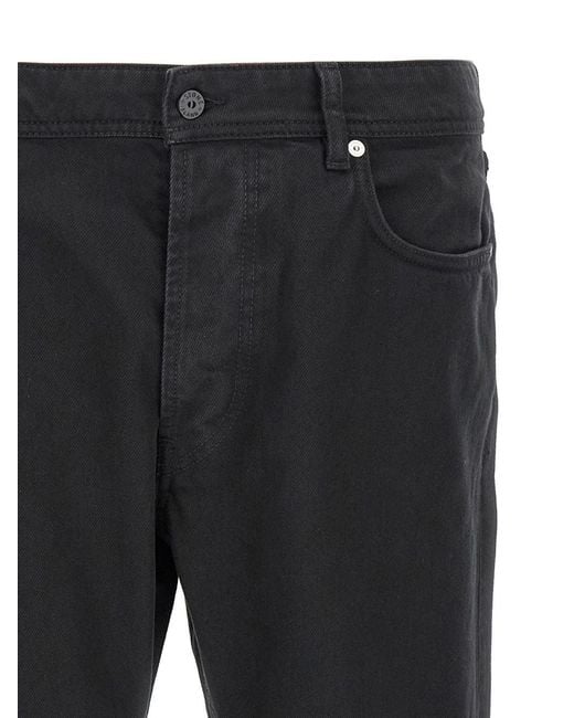 Stone Island Black Denim Cotton Jeans for men