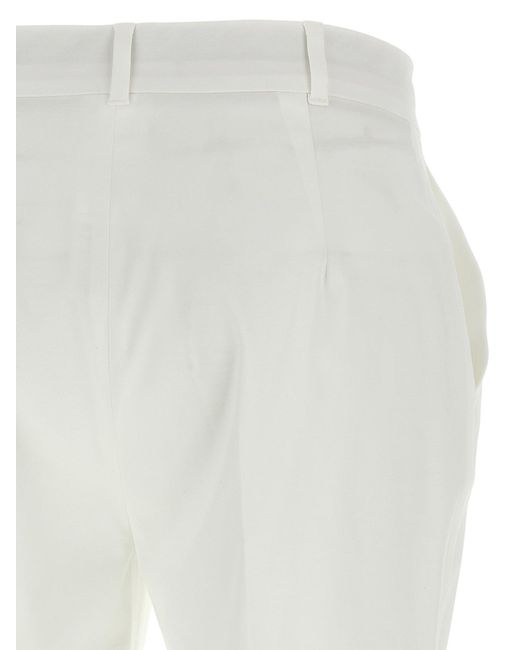 Max Mara White David Trousers