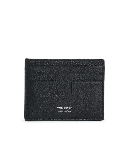 Tom Ford Black Leather Cardholder