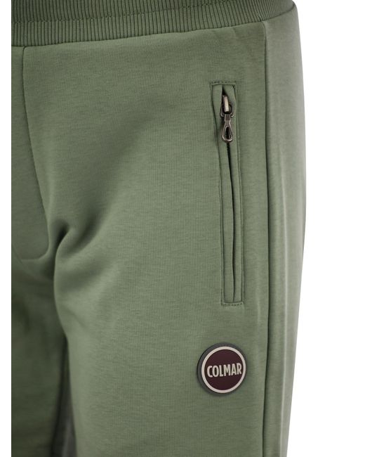 Colmar Green Plüsch -Bermuda -Shorts mit Tasche