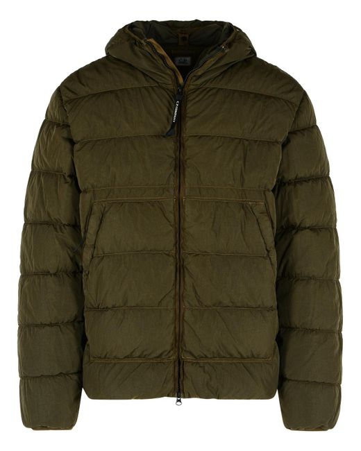 C.P. Compañía 'Chrome R' Green Polyamide Down Jacket C P Company