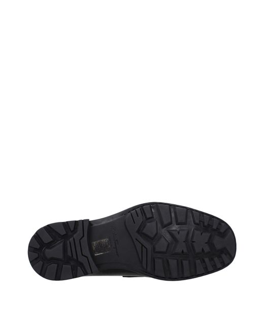 Ferragamo Black David Loafers Leather