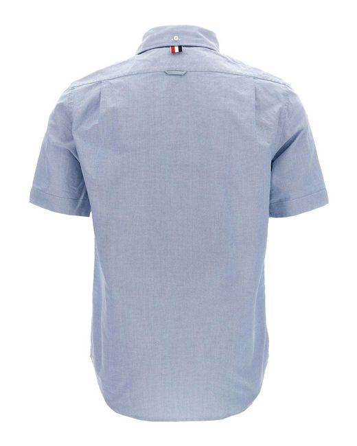 Thom Browne Button Down' Shirt in Blue für Herren