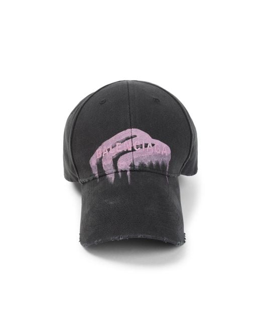 Balenciaga Black Baseball Hat for men