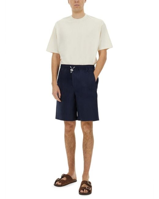 Gucci Blue Poplin Shorts for men