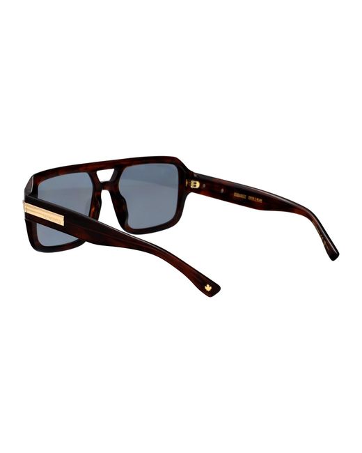 DSquared² Black Horn Acetate Sunglasses
