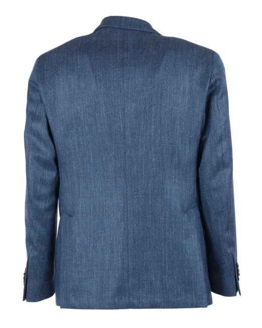 Luigi Bianchi Blue Jacket Drop Seven