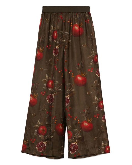 Uma Wang Multicolor Pomegranate Print Pants