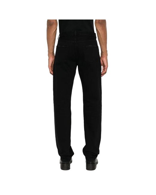 Saint Laurent Ontspannen Rechte Jeans in het Black voor heren