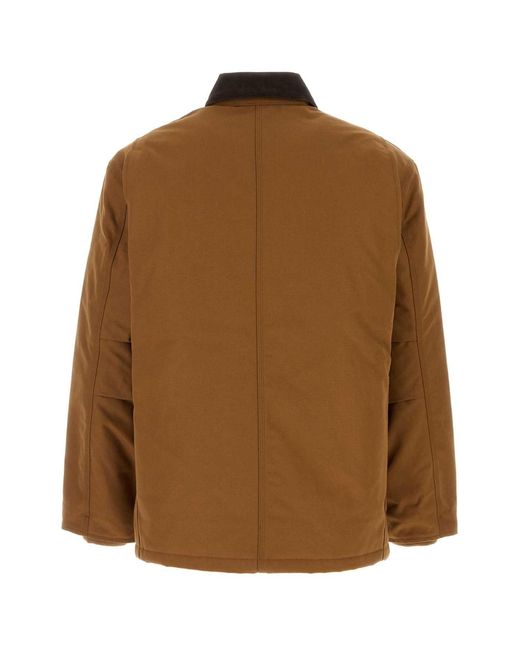 Carhartt Brown Biscuit Cotton Og Arctic Coat for men