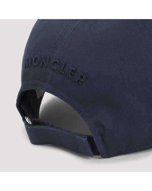 Moncler Blue Logo Patch Cap for men