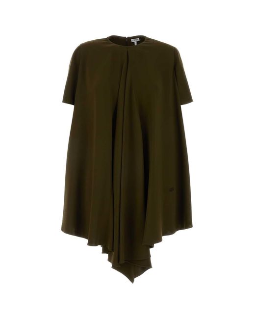 Loewe Green Trapeze Dress