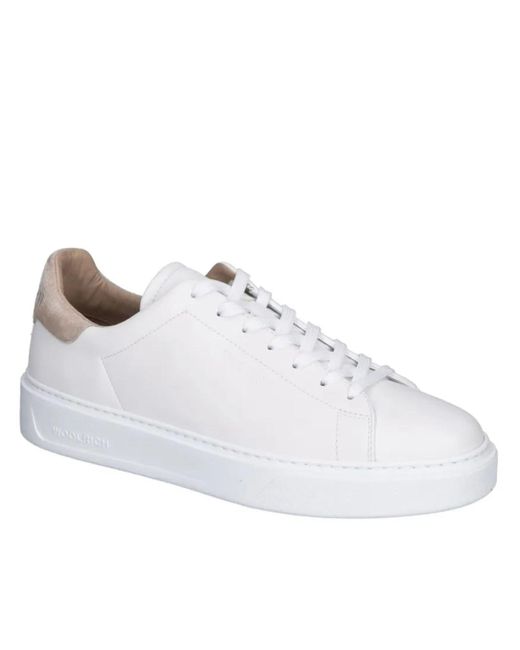Woolrich White Classic Court Shoes for men