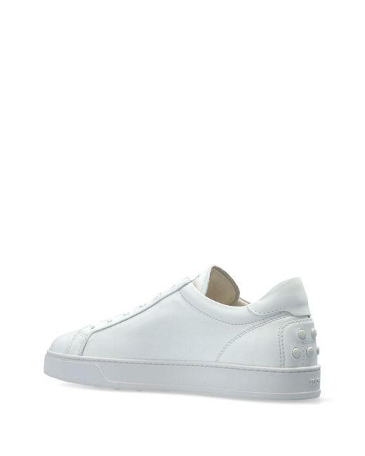 Tod's White Leather Sneakers