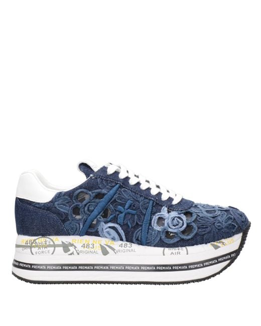 Premiata Blue Sneakers