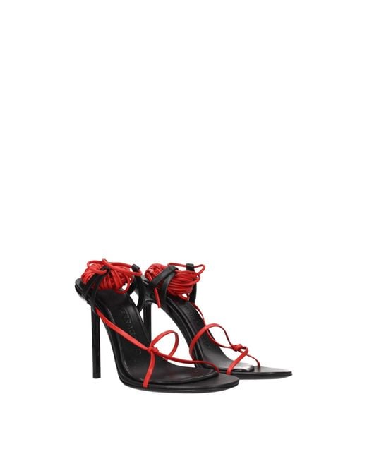Ferragamo Pink Sandals/Flame Leather