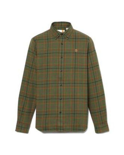 Timberland Im Mittelgewicht Flanell Check Shirt Dark Weizenstiefel YD in Green für Herren