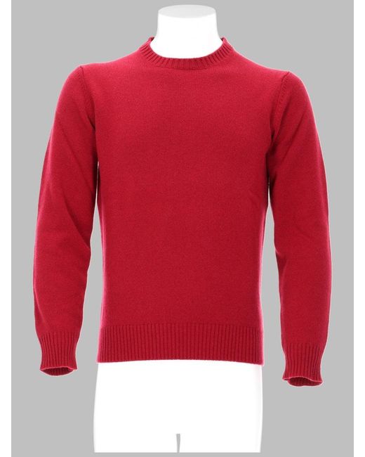 Kangra Cashmere Red Kangra Cashmere for men