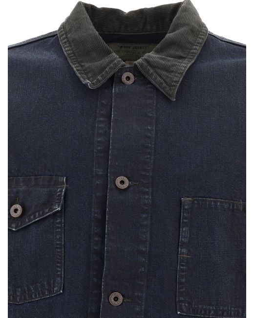 RRL por Ralph Lauren Workwear Jacket RRL de hombre de color Blue