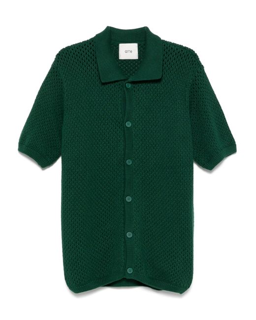 Arte' En -Häkelhemd in Green für Herren