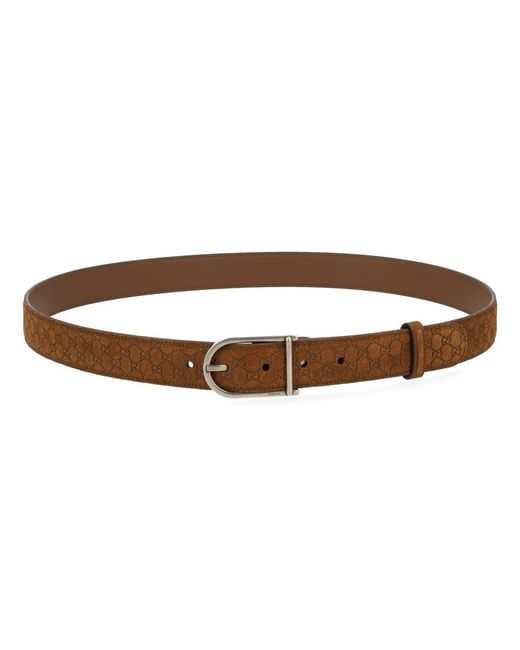 Gucci Brown Reversible Leather Belt for men