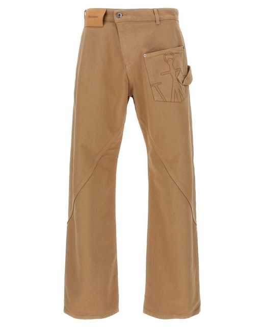 J.W. Anderson Natural Twisted Workwear' Pants for men