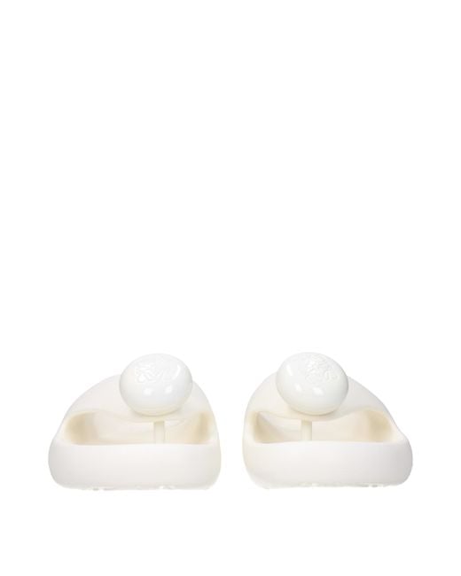 Loewe White Infradito Bubble Uomo Gomma Bianco