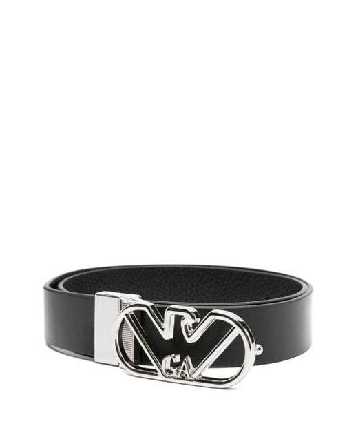 Emporio Armani Black Reversibler Gürtel
