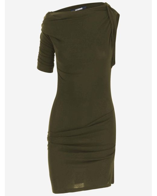 Jacquemus Drapeado Mini-jurk in het Green