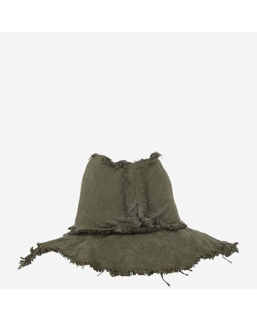 Reinhard Plank Green Straw Hat