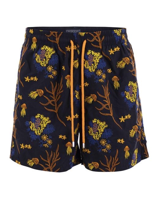 Vilebrequin Blue Mistral Patterned Swimming Shorts