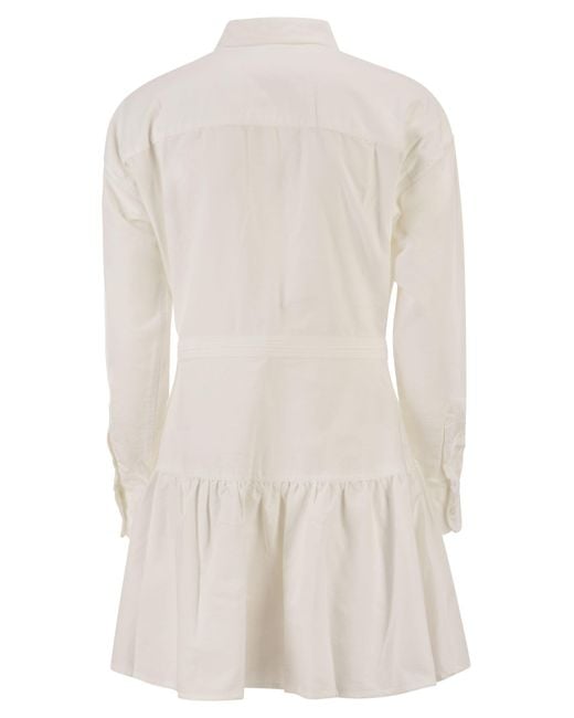 Polo Ralph Lauren White Oxford Cotton Shirt Dress