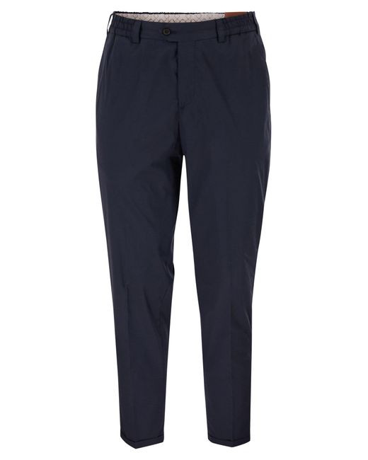 PT Torino Blue The Rebel Cotton Blend Trousers