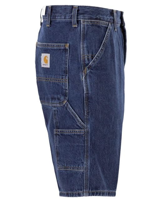 Carhartt Blue Denim Bermuda Shorts
