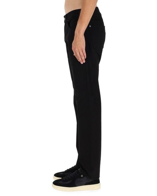 Stone Island Black Regular Fit Denim Pants for men