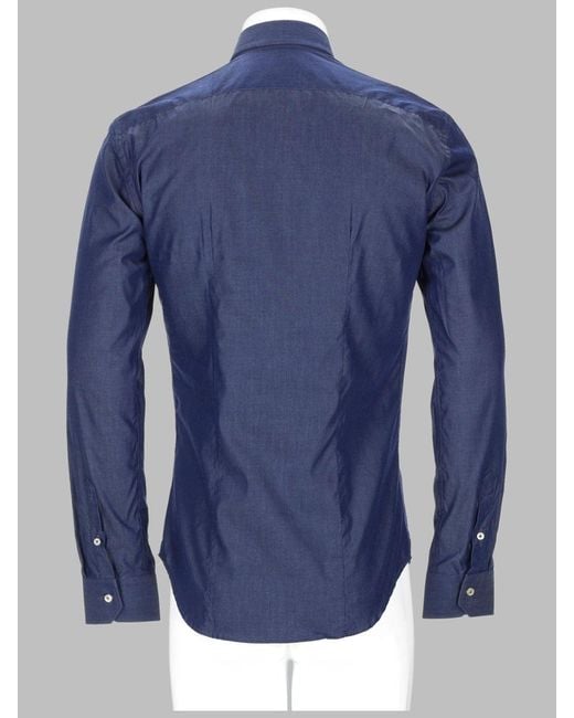 Brian Dales Blue Camicia for men