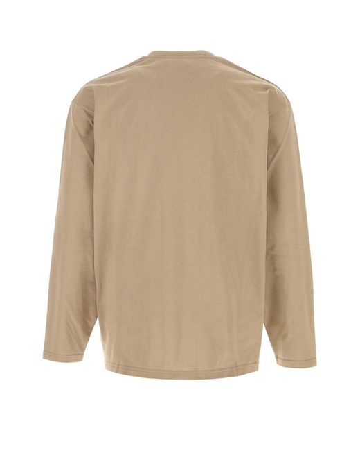 Jil Sander Natural Cotton T Shirt