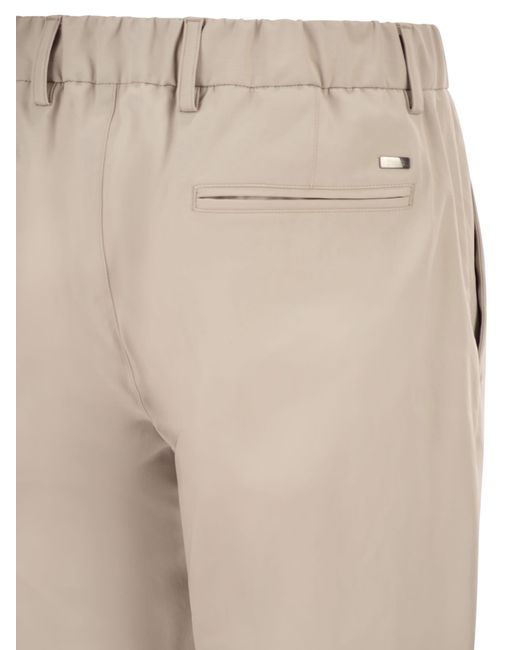 Herno Broek Met Plooien in het Natural voor heren