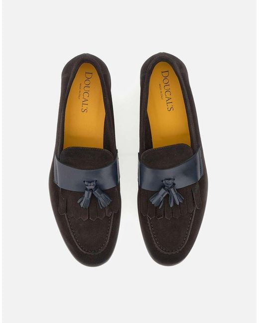 Doucal 's Mocassins en daim amos Doucal's pour homme en coloris White
