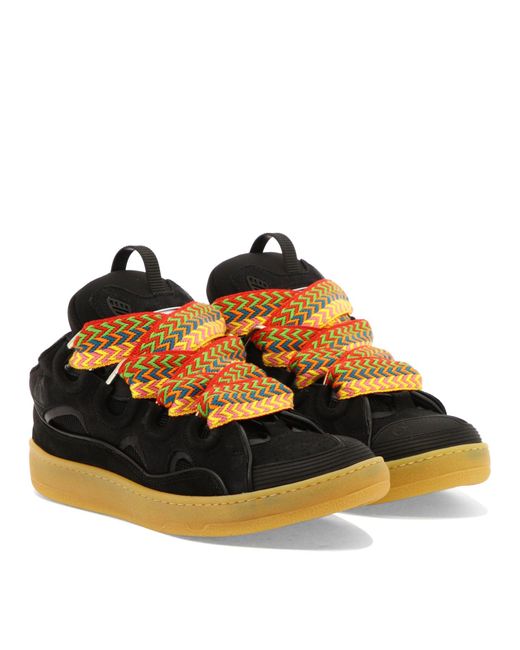 Zapatillas de deporte de bordillo de Lanvin de hombre de color Black
