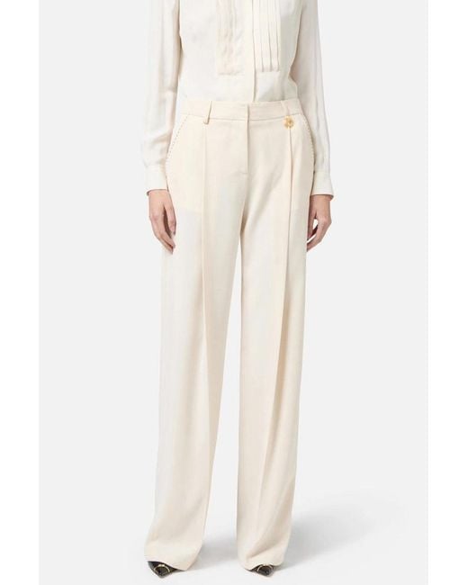 Elisabetta Franchi White Trousers