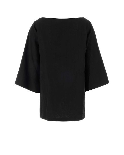 The Row Black Junia Top