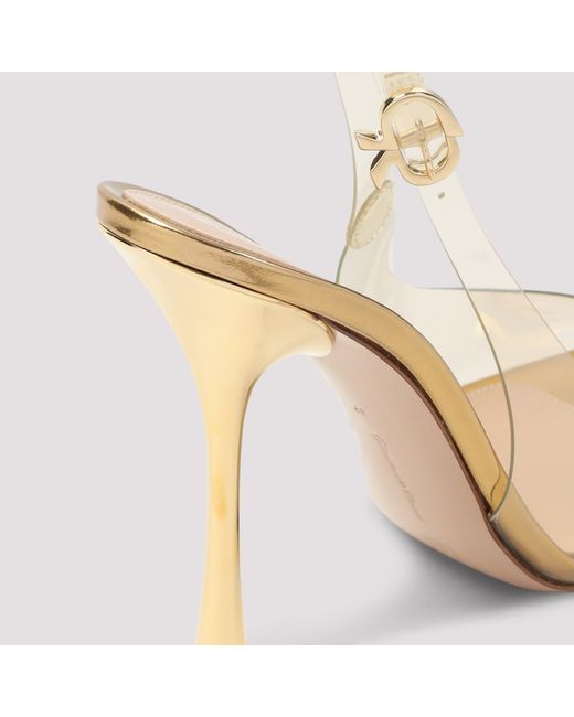Gianvito Rossi Metallic Plexi Pump
