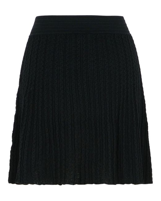 A.P.C. 'kayla' Zwarte Wollen Rok in het Black