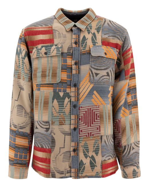 RRL Natural Patchwork Jacquard Shirt Shirts for men