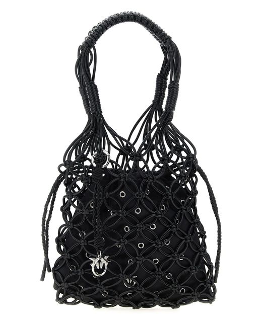 'Evening Net' mini sac à main Pinko en coloris Black